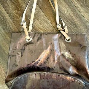 Silver metallic Michael Kors bag